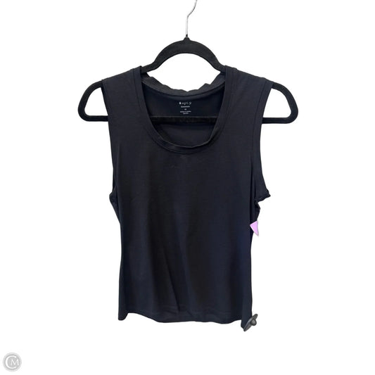 Top Sleeveless By Apt 9 In Black, Size: M