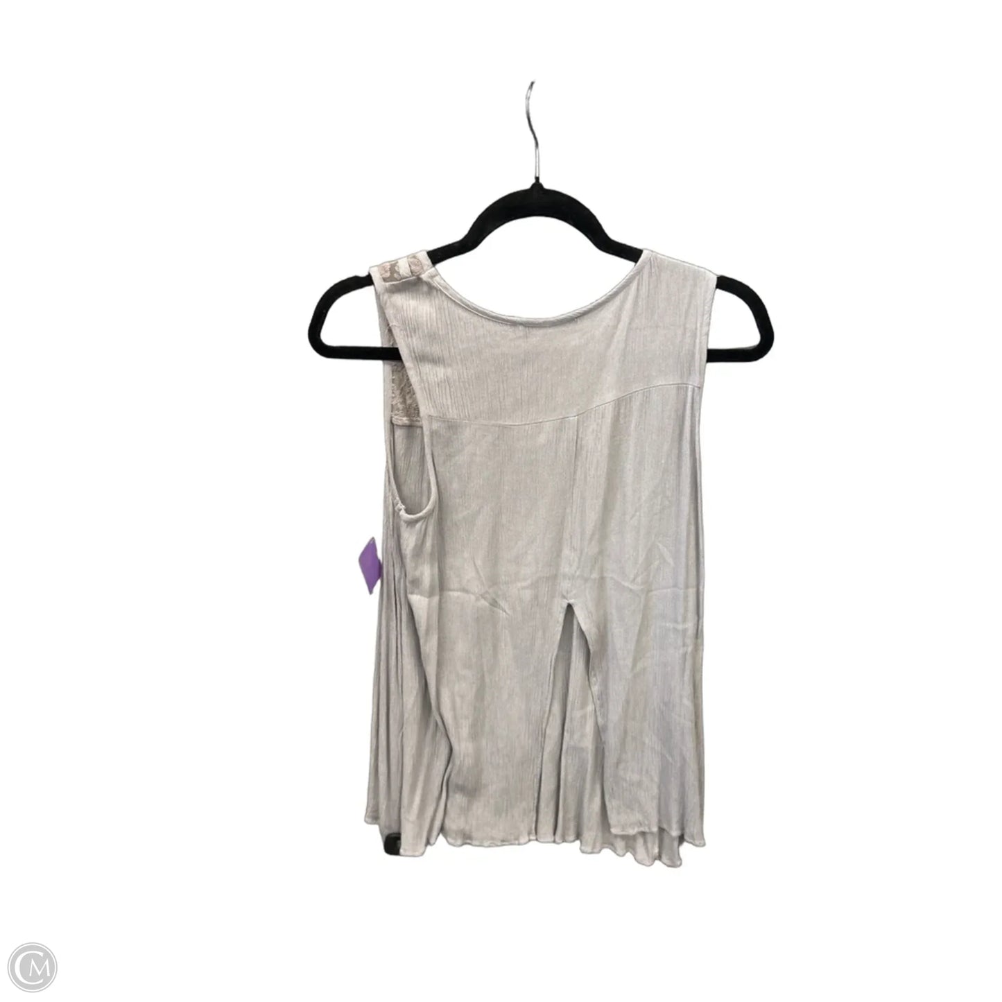 Top Sleeveless By Chloe K In Grey, Size: L