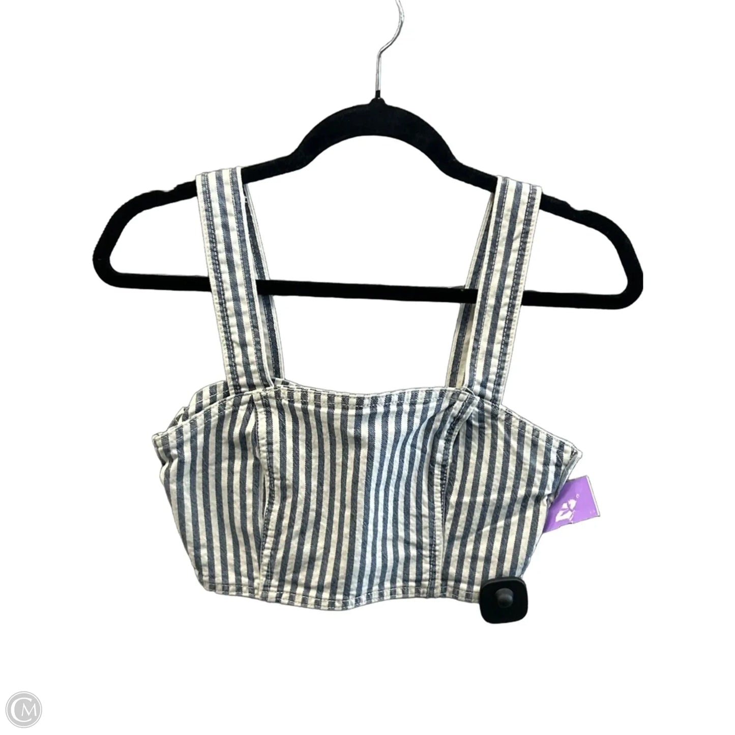 Top Sleeveless By Zara In Striped Pattern, Size: S
