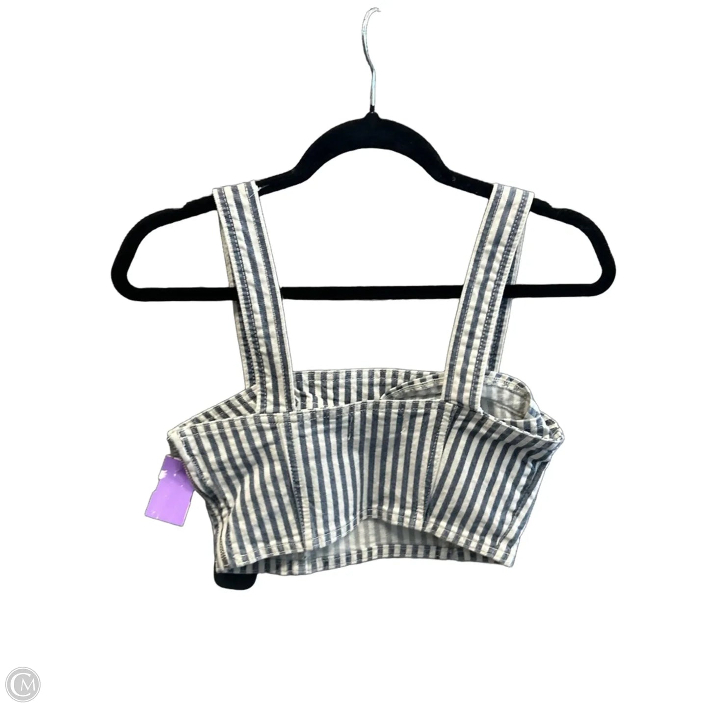 Top Sleeveless By Zara In Striped Pattern, Size: S