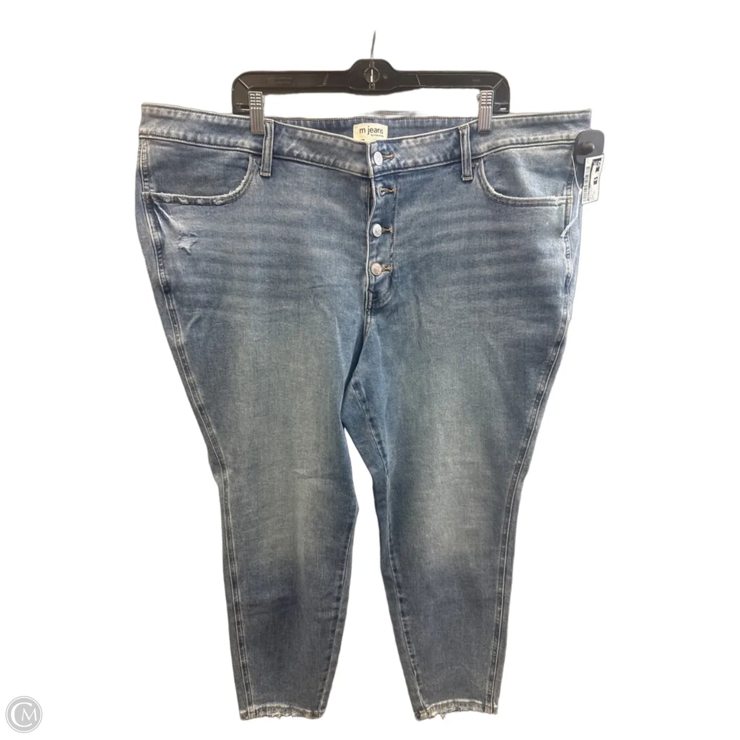 Jeans Skinny By Maurices In Blue Denim, Size: 22