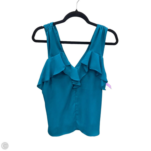 Top Sleeveless By Express In Teal, Size: M