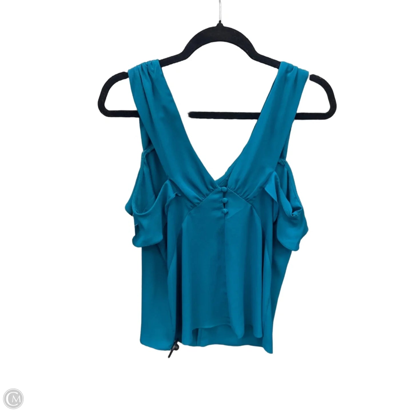 Top Sleeveless By Express In Teal, Size: M
