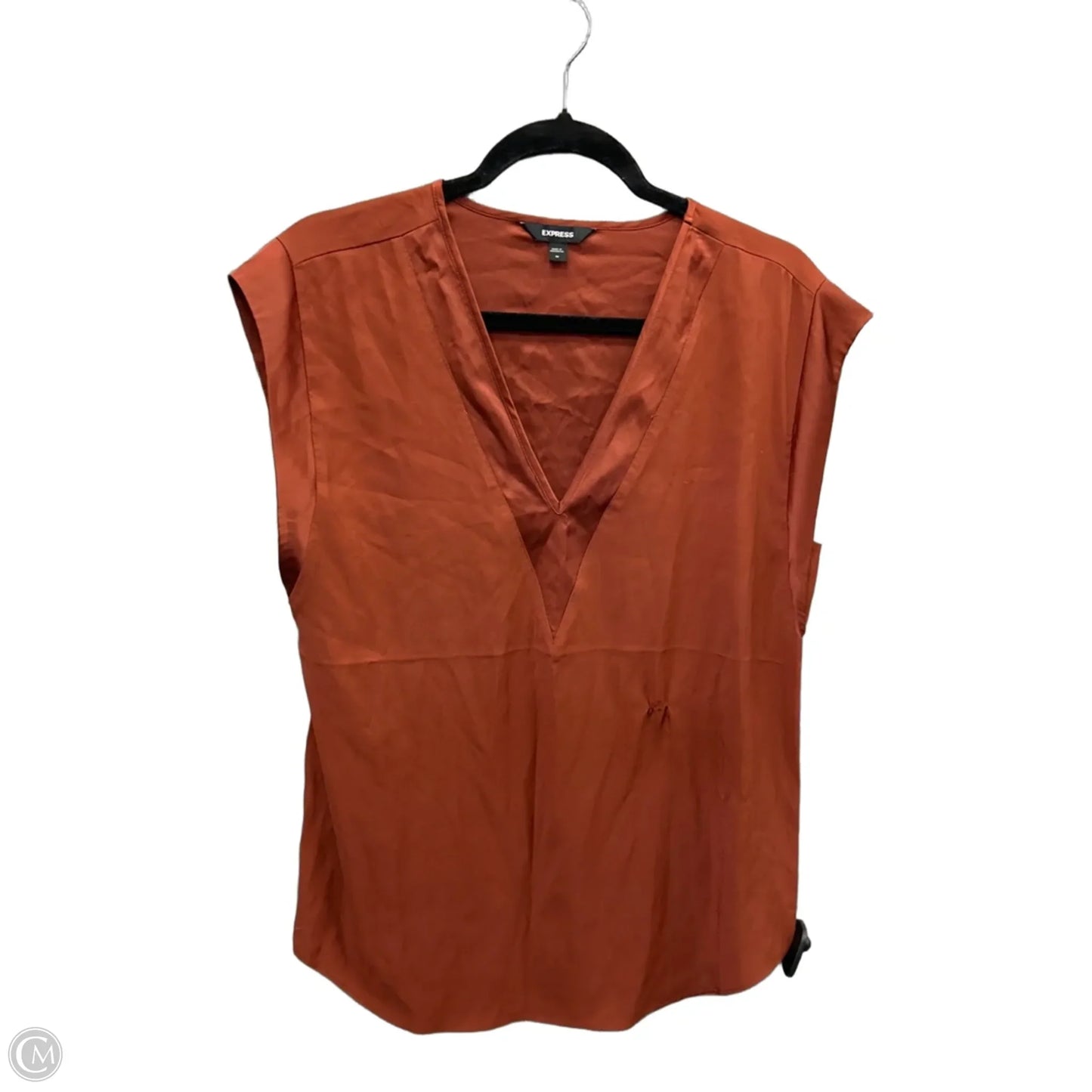 Top 3/4 Sleeve By Express In Red, Size: M
