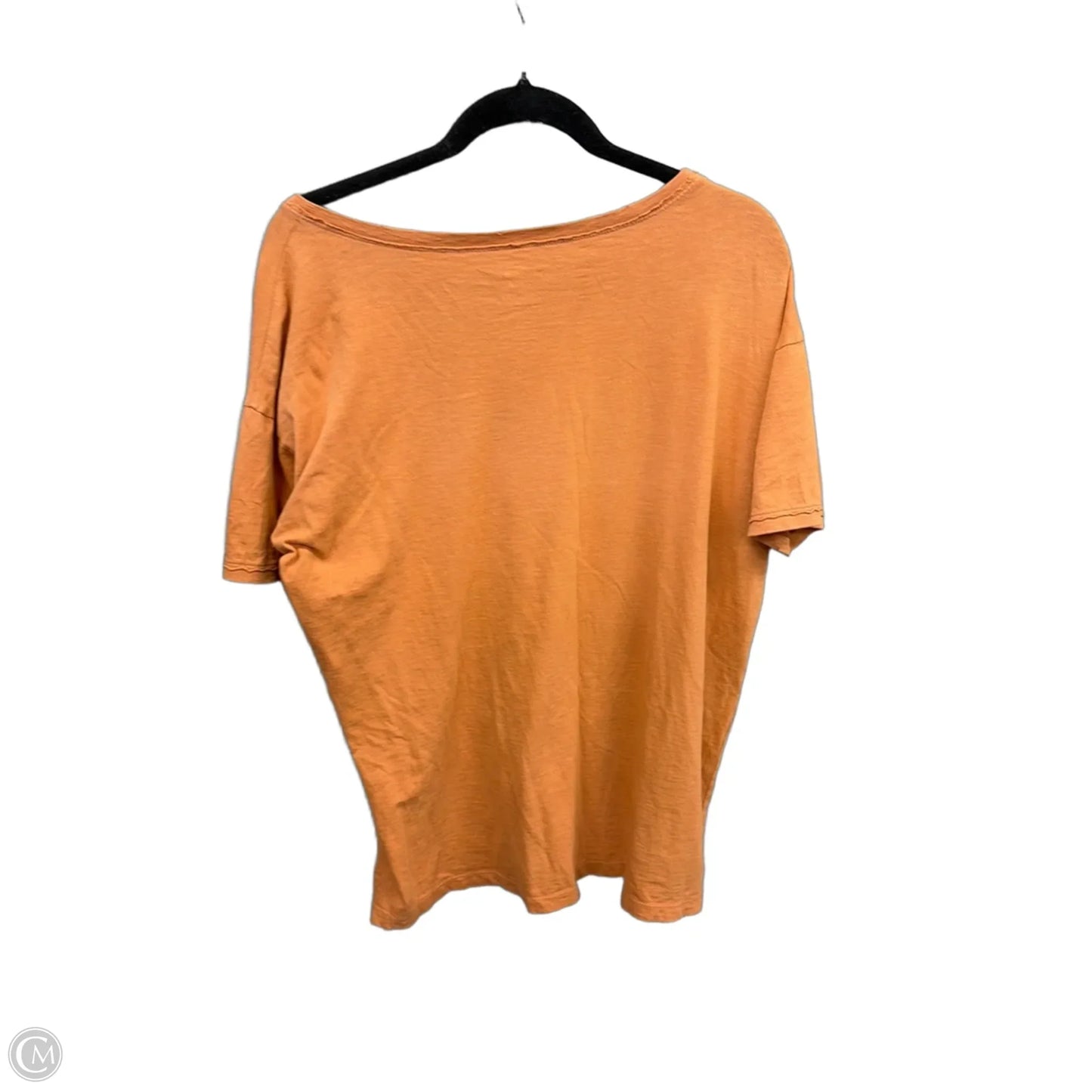 Top Short Sleeve Basic By Aris In Orange, Size: M