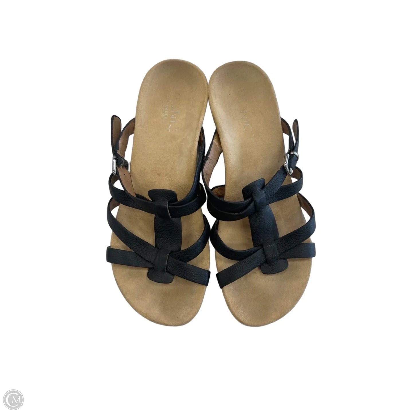 Sandals Heels Wedge By Vionic In Blue, Size: 6.5