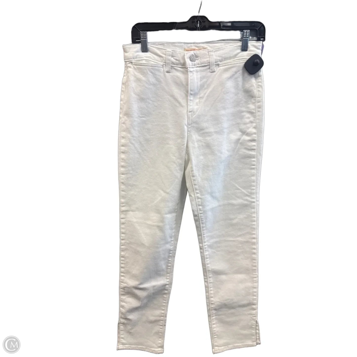 Jeans Straight By Levis In White Denim, Size: 6