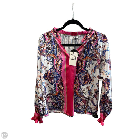 Top Long Sleeve By Thml In Multi-colored, Size: L