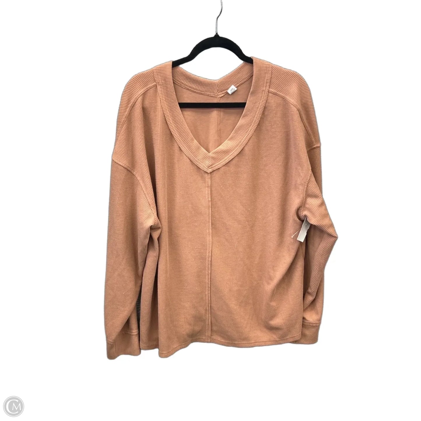 Top Long Sleeve By Clothes Mentor In Brown, Size: Xl
