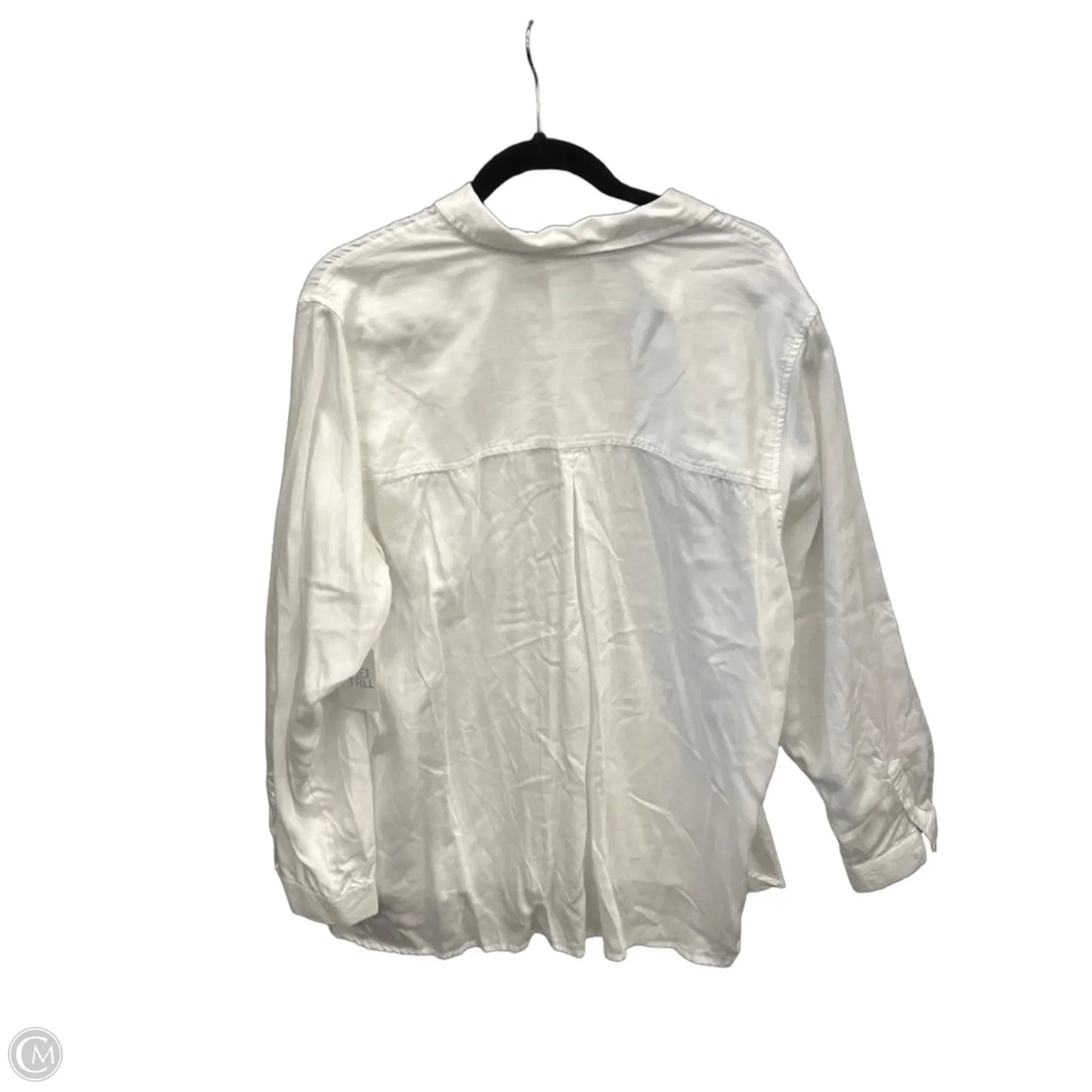 Top Long Sleeve Basic By Time And Tru In White, Size: Xxl