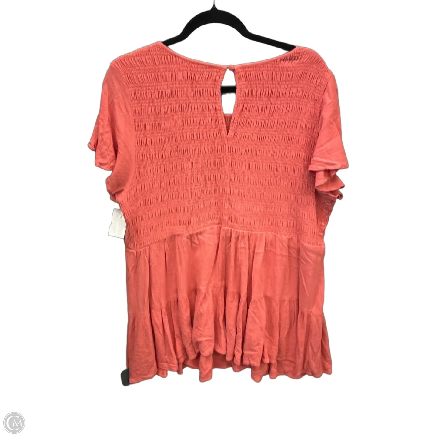 Top Short Sleeve By Torrid In Orange, Size: 3x
