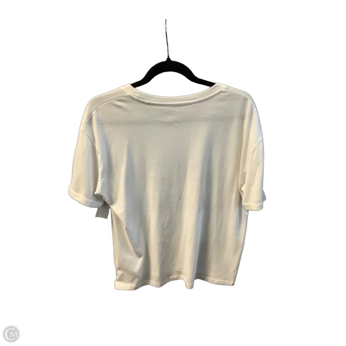 Top Short Sleeve By Clothes Mentor In White, Size: M