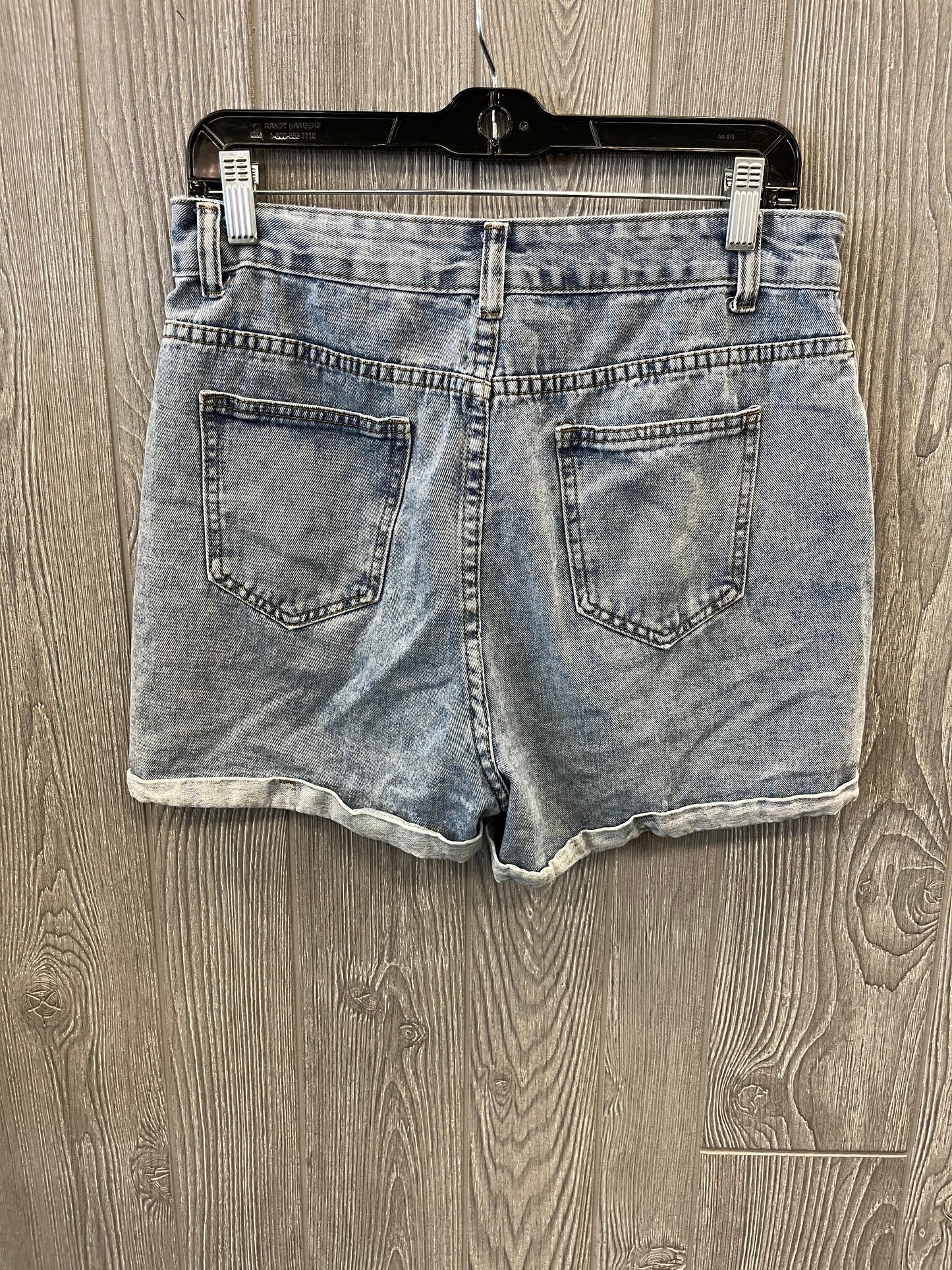 Shorts By Shein In Blue Denim, Size: 12