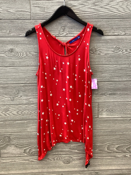 Red Top Sleeveless Apt 9, Size L