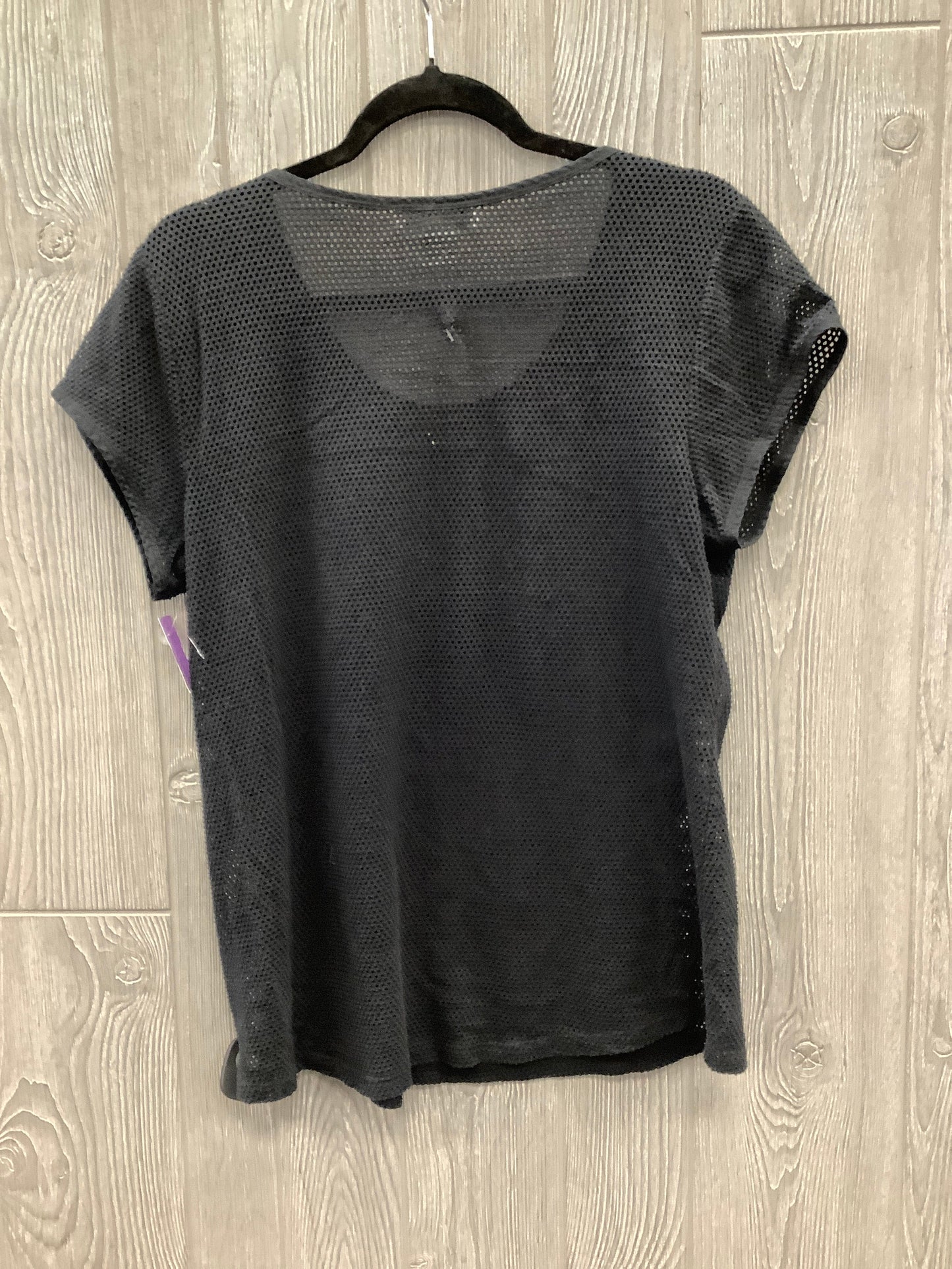 Top Short Sleeve By Liz Claiborne In Black, Size: Xl