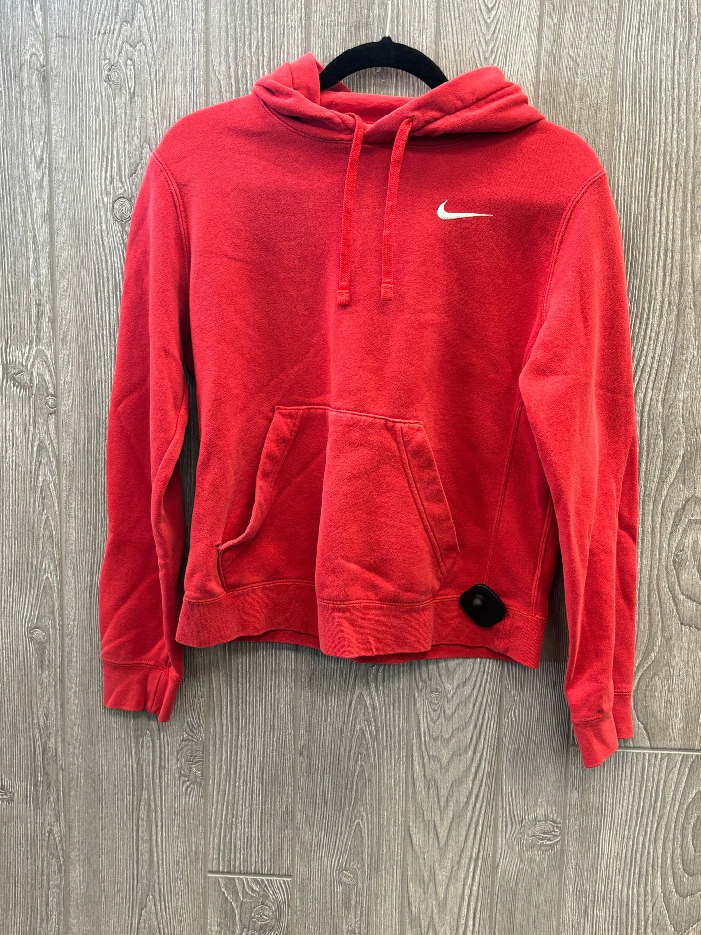 Red Athletic Sweatshirt Hoodie Nike Apparel, Size S