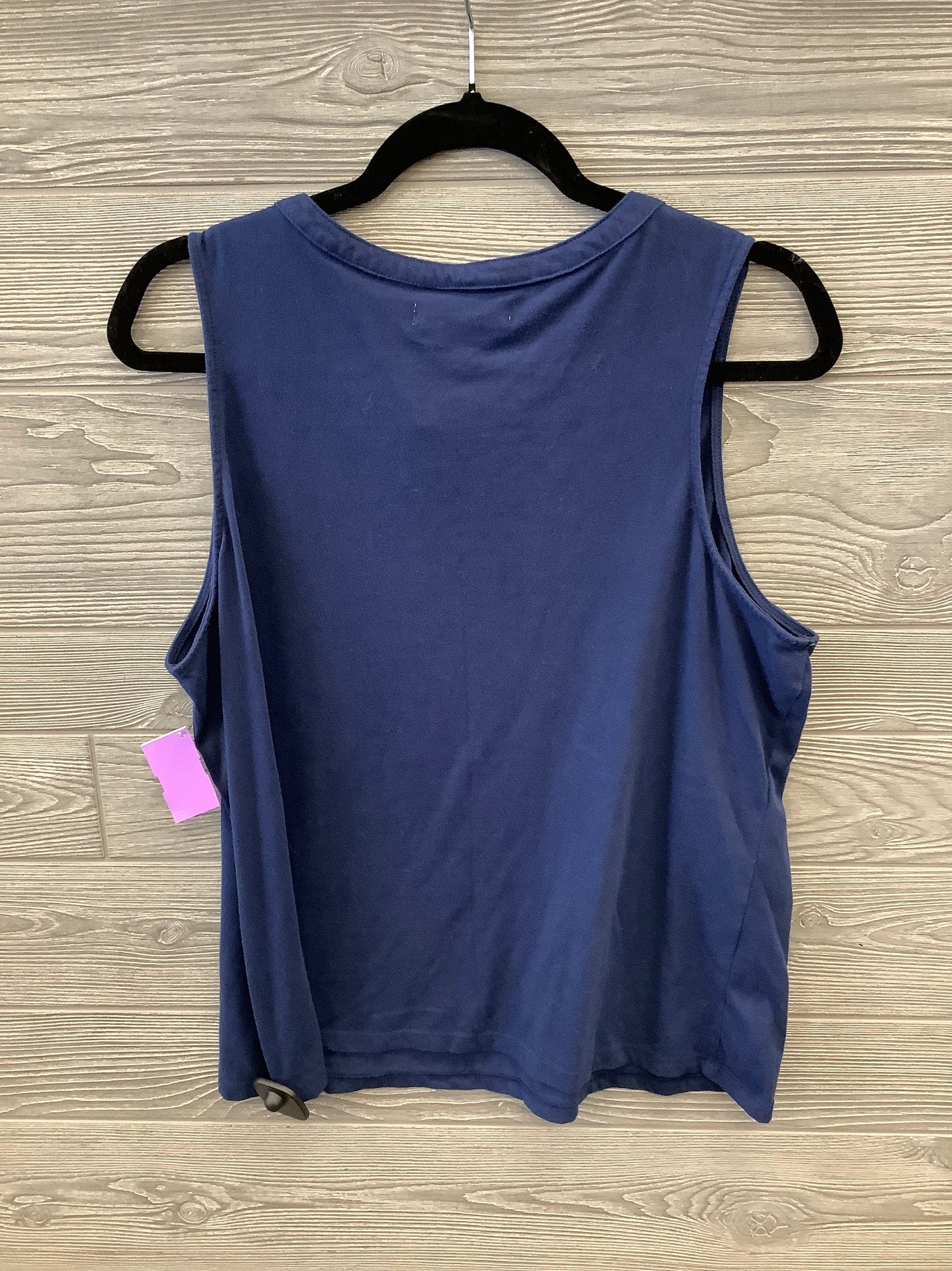 Top Sleeveless By Carole Hochman In Blue, Size: L