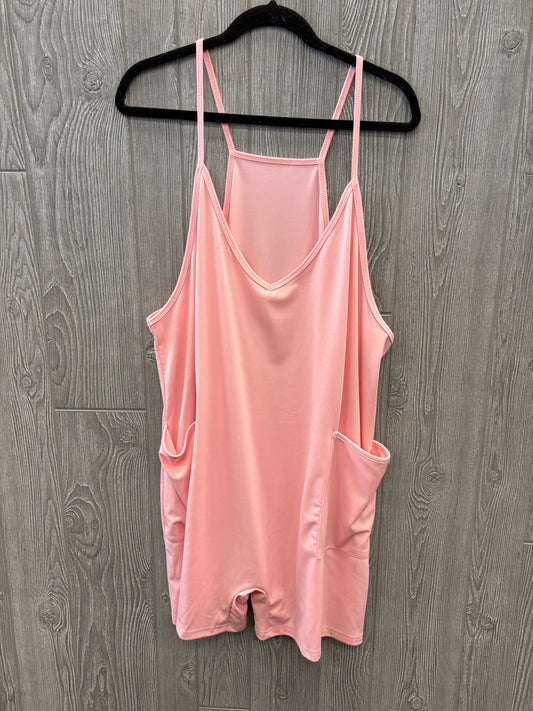 Romper By Clothes Mentor In Pink, Size: 3x