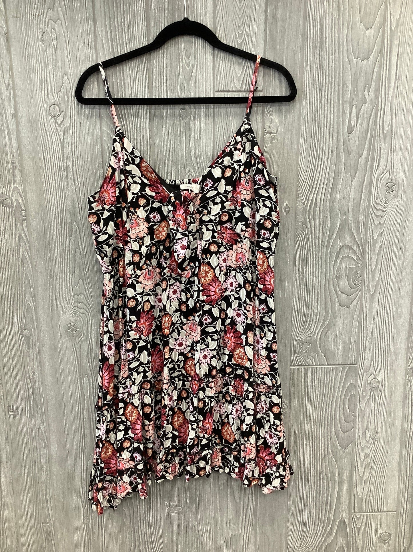 Floral Print Dress Casual Midi Maurices, Size Xl