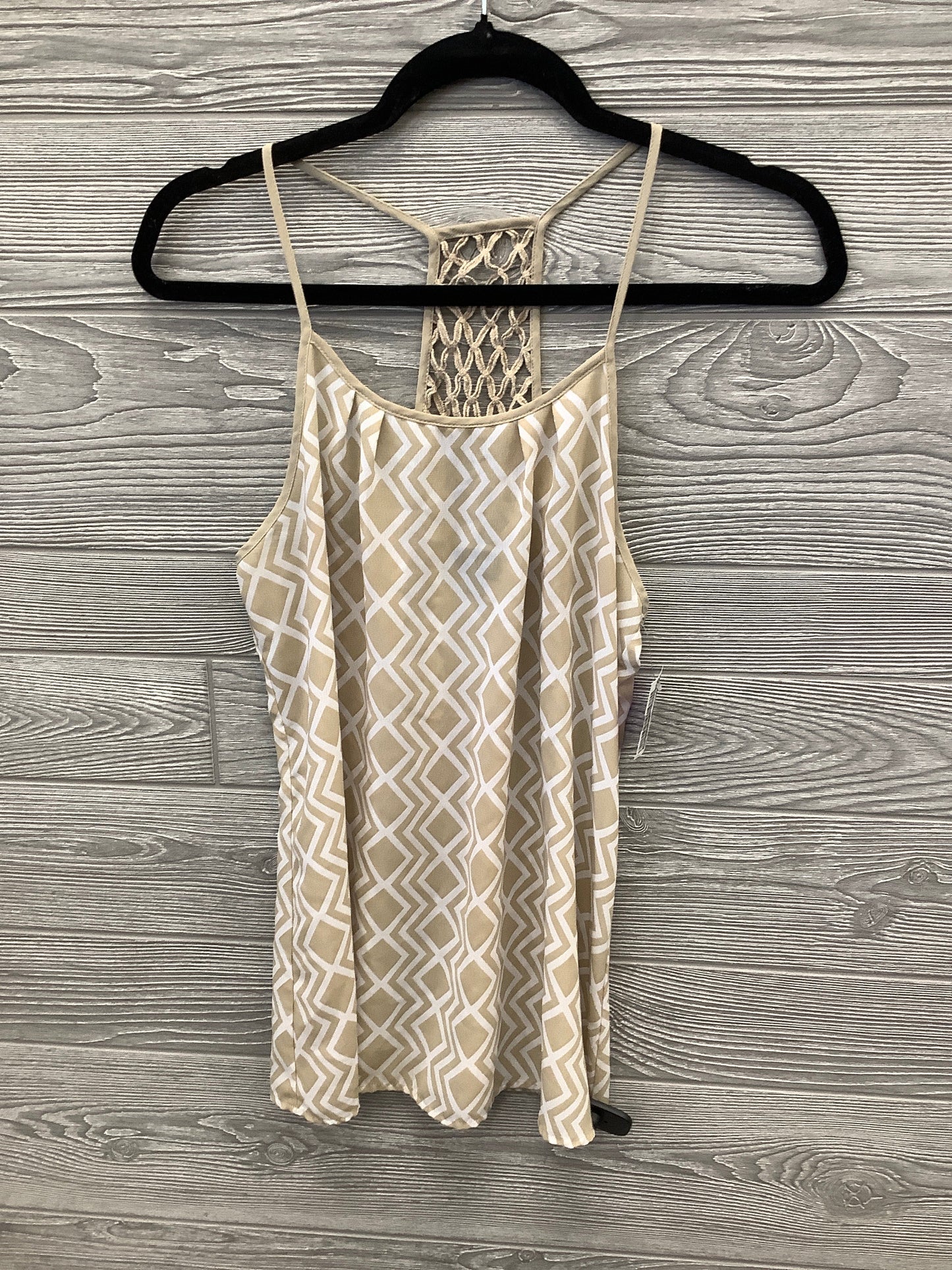 Top Sleeveless By Ana In Taupe, Size: M