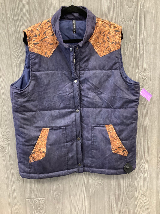 Blue Vest Puffer & Quilted Crazy Train, Size Xl