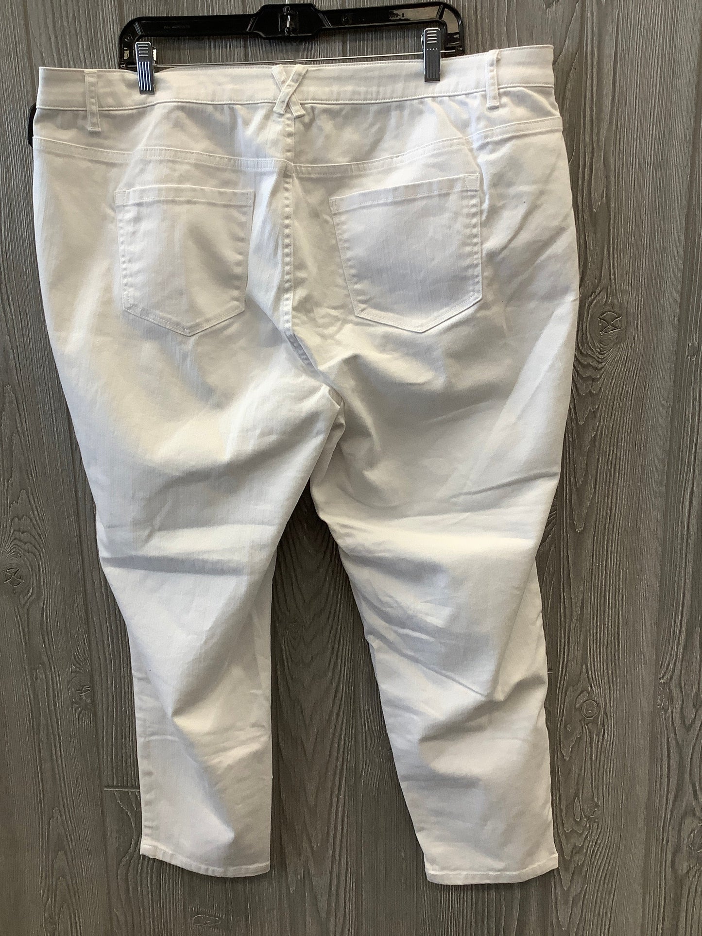 White Denim Jeans Cropped Cj Banks, Size 20w