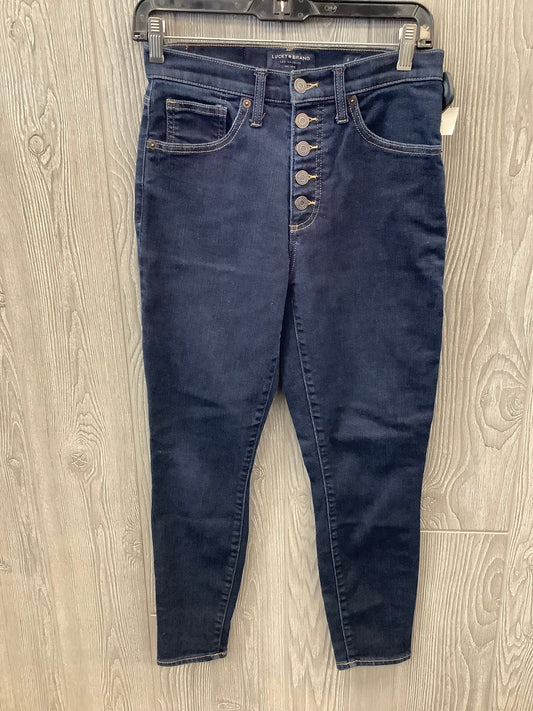 Blue Denim Jeans Skinny Lucky Brand, Size 6