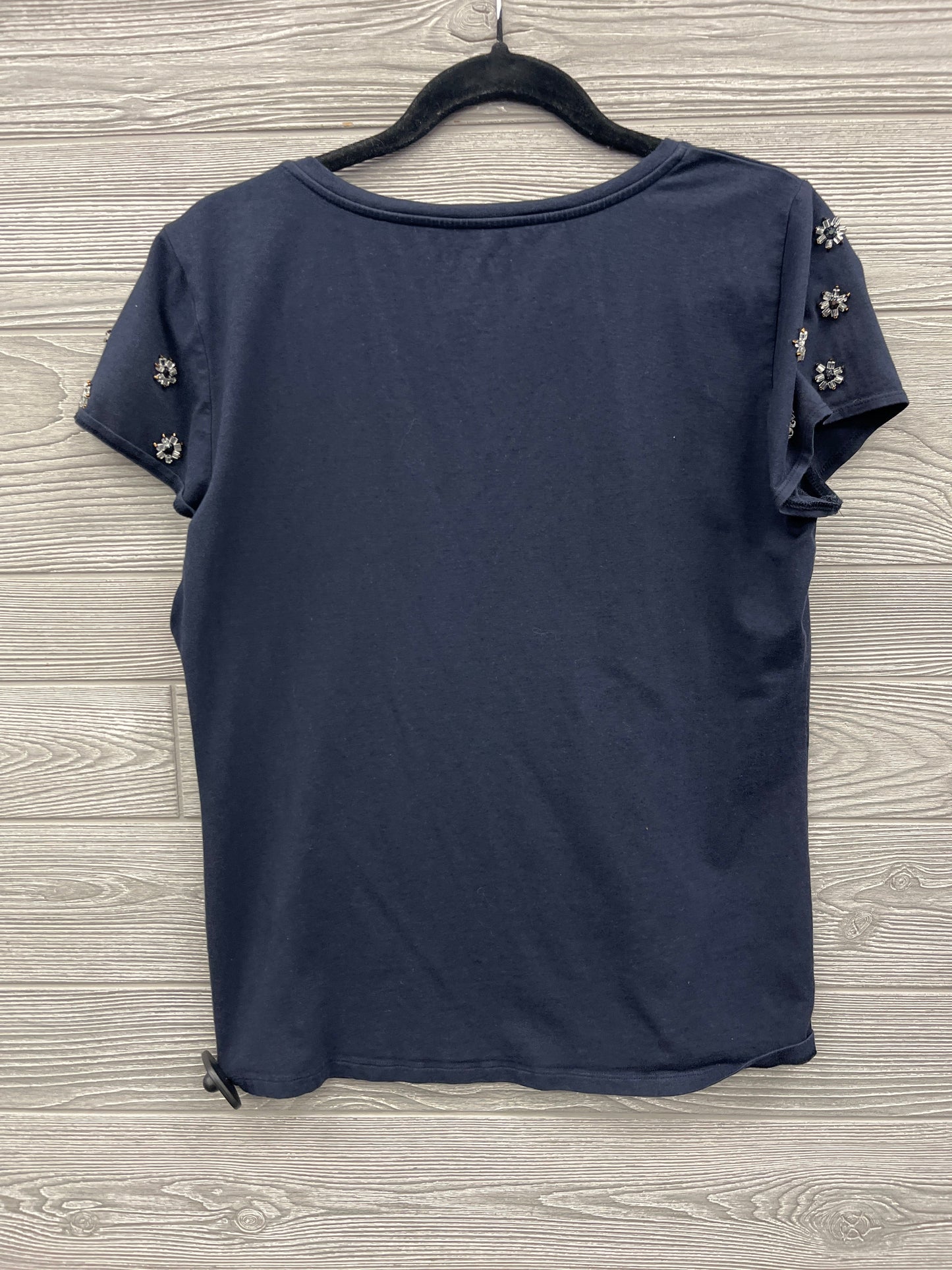 Top Short Sleeve By Ann Taylor In Blue, Size: L