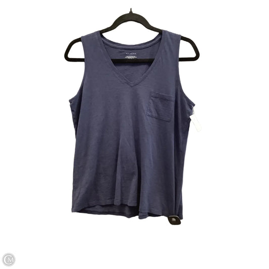 Tank Top By Max Studio In Blue, Size: L