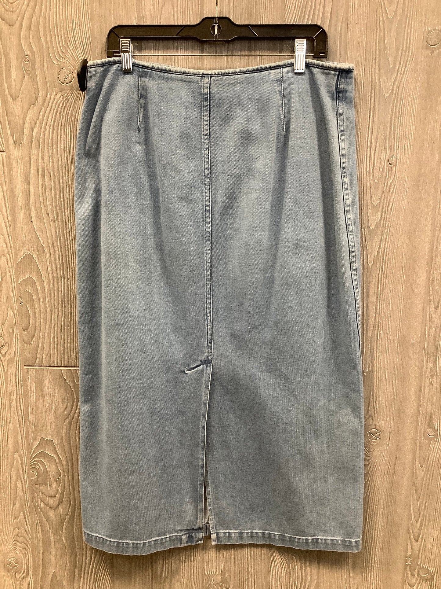 Skirt Maxi By Christopher And Banks In Blue Denim, Size: 12