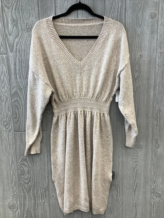 Tan Dress Sweater Shein, Size 2x