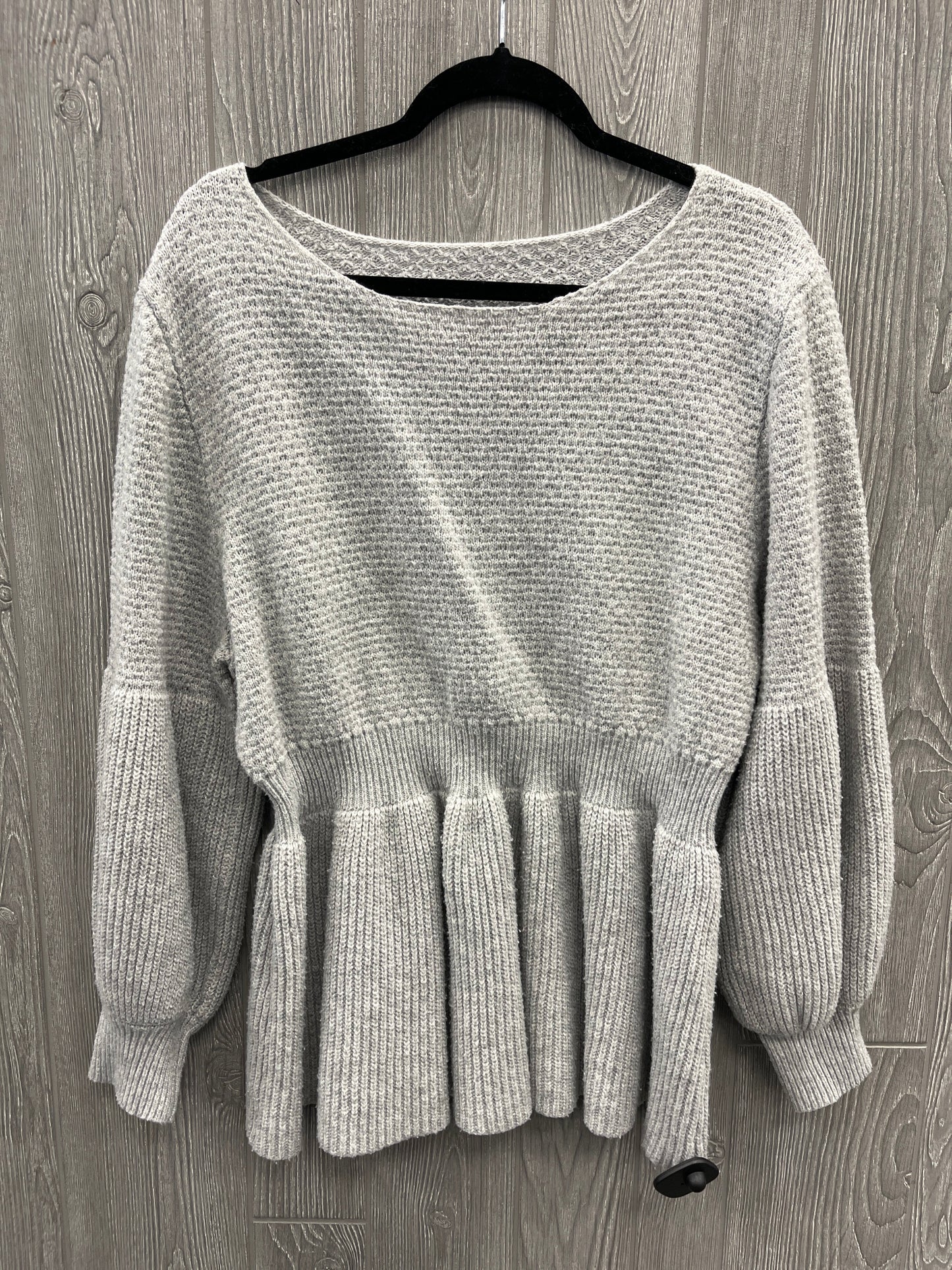 Sweater By Shein In Grey, Size: 2x