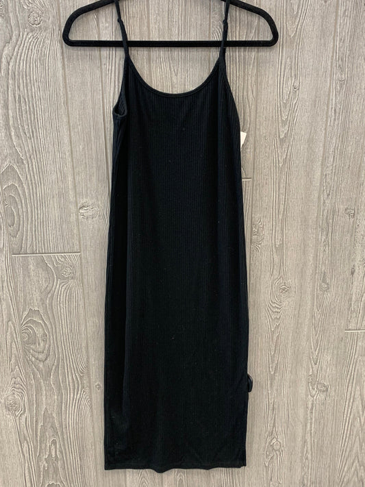 Black Dress Casual Midi Wild Fable, Size L
