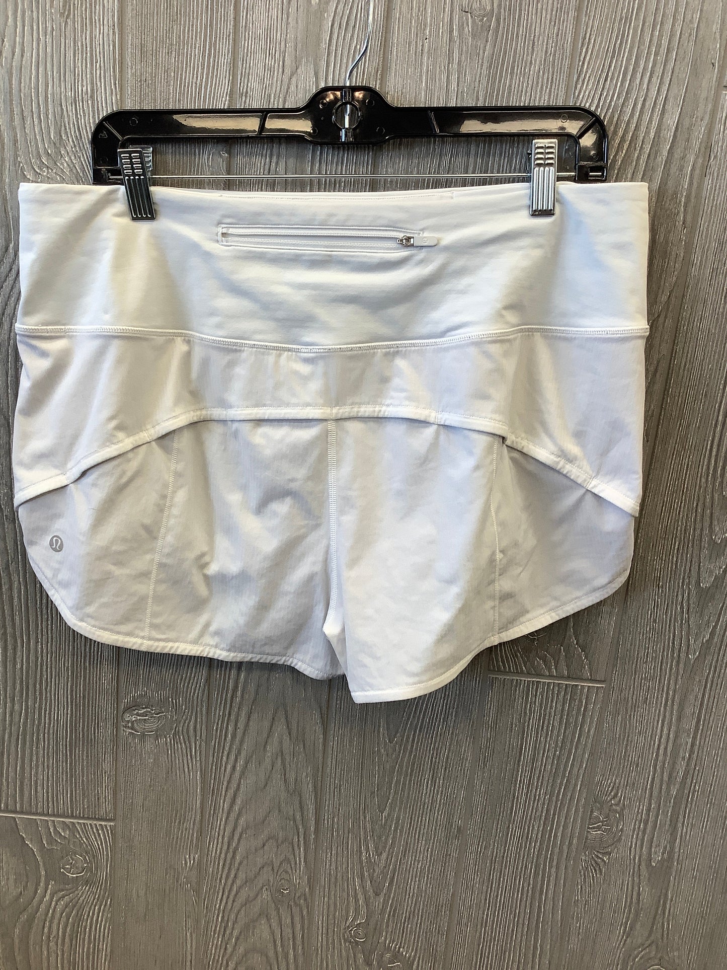 White Athletic Shorts Lululemon, Size 12
