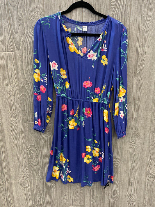 Blue Dress Casual Midi Old Navy, Size L