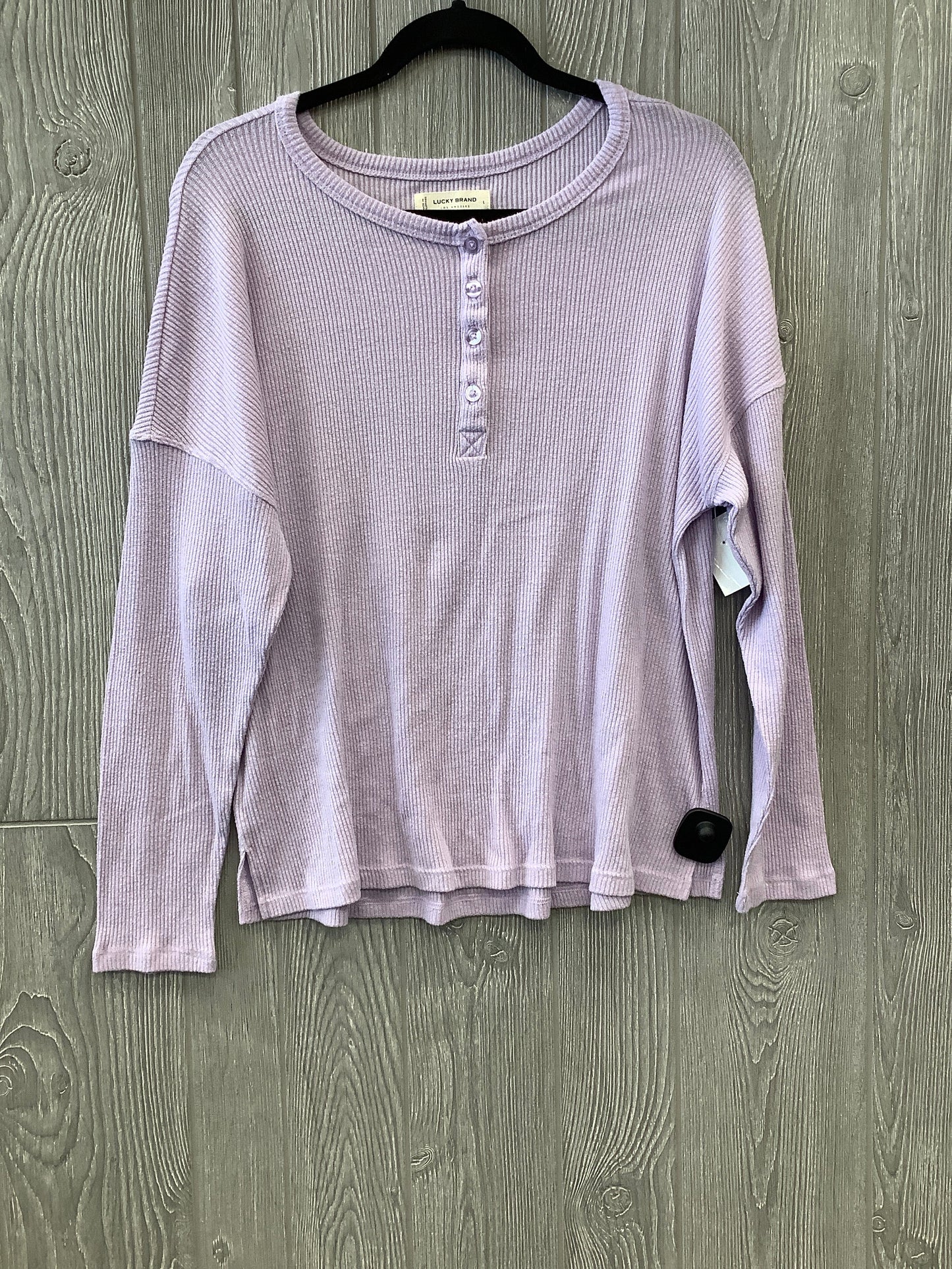 Purple Top Long Sleeve Lucky Brand, Size L
