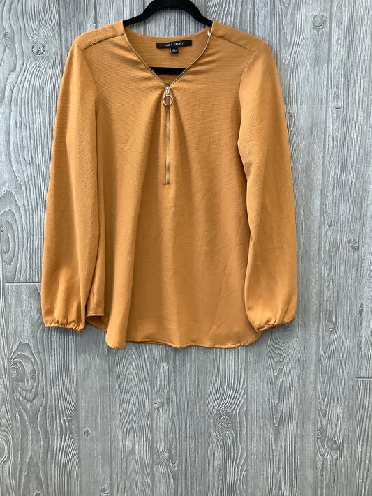 Yellow Top Long Sleeve Zac And Rachel, Size M