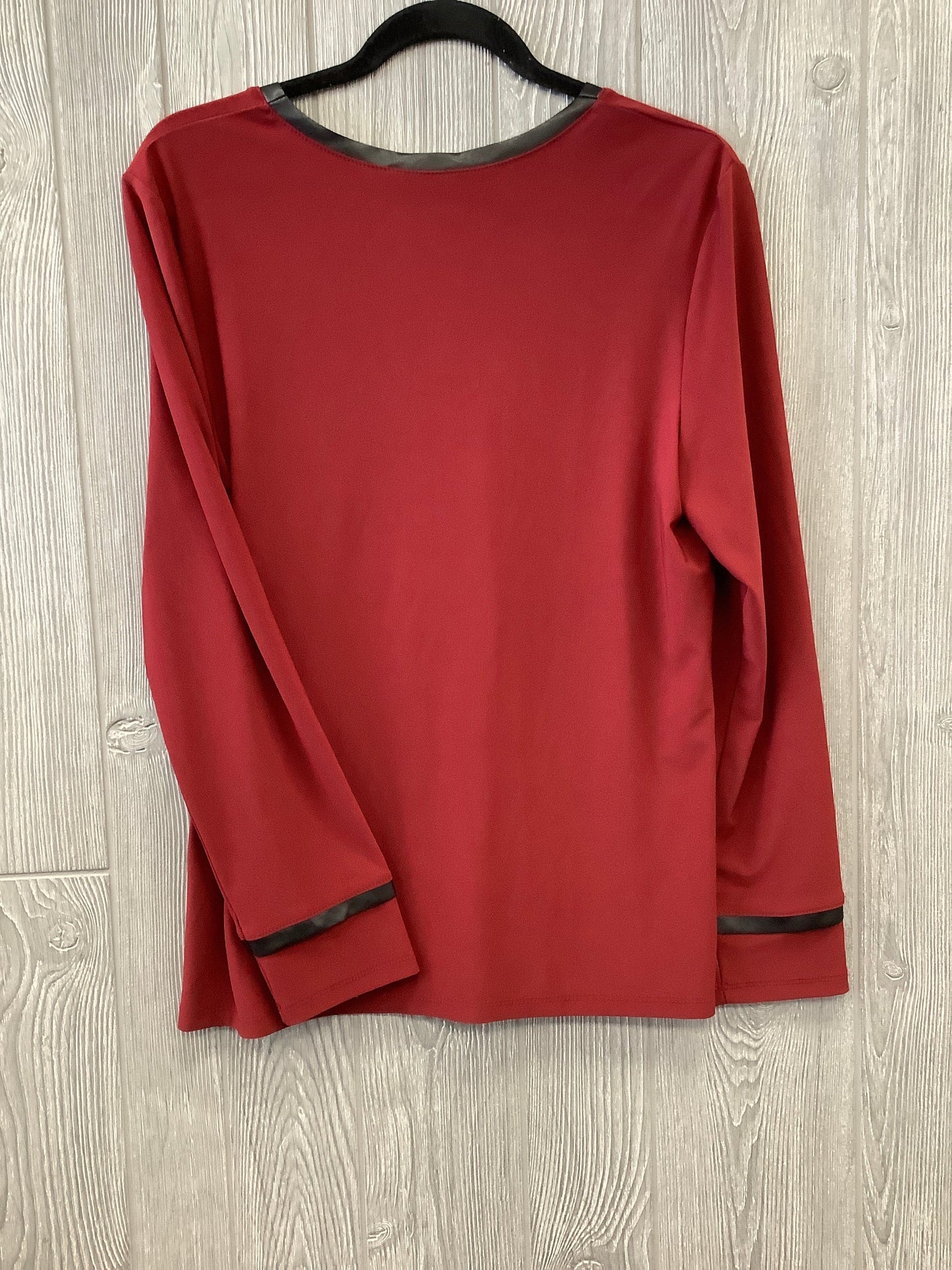 Red Top Long Sleeve Joseph Ribkoff, Size M