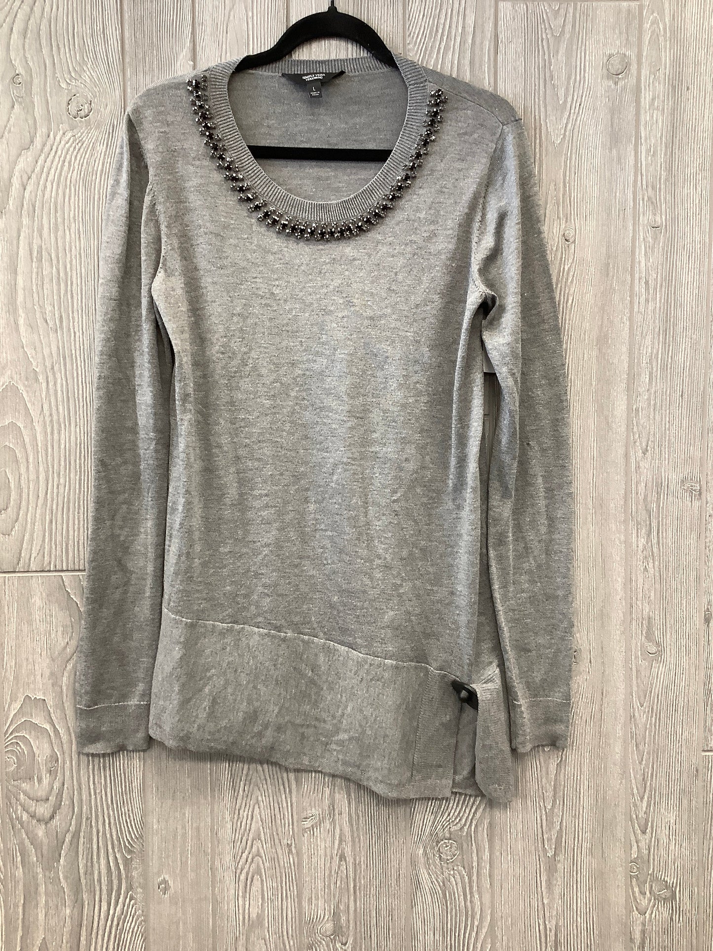 Grey Top Long Sleeve Simply Vera, Size L