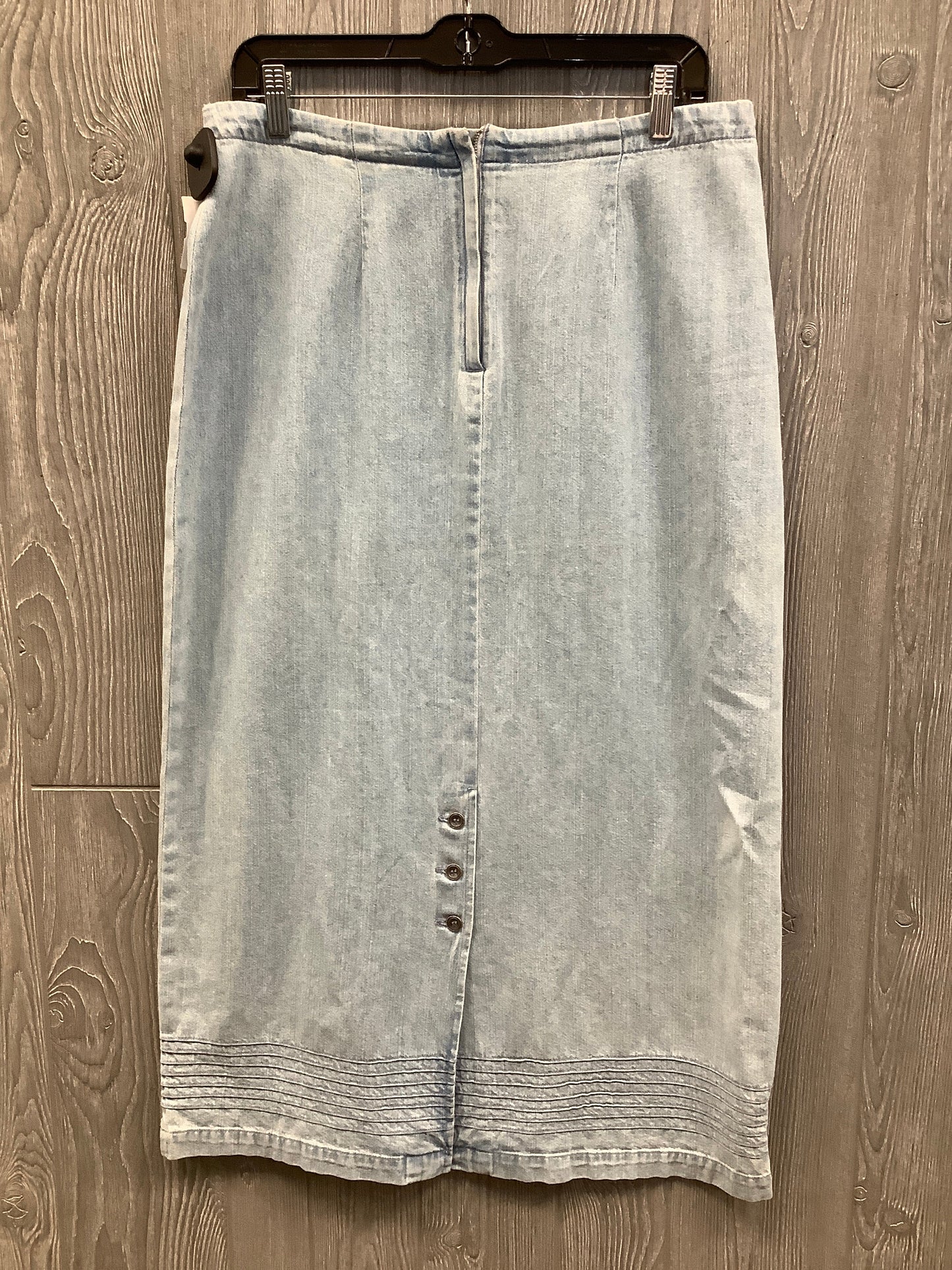 Skirt Maxi By Christopher And Banks In Blue Denim, Size: 12