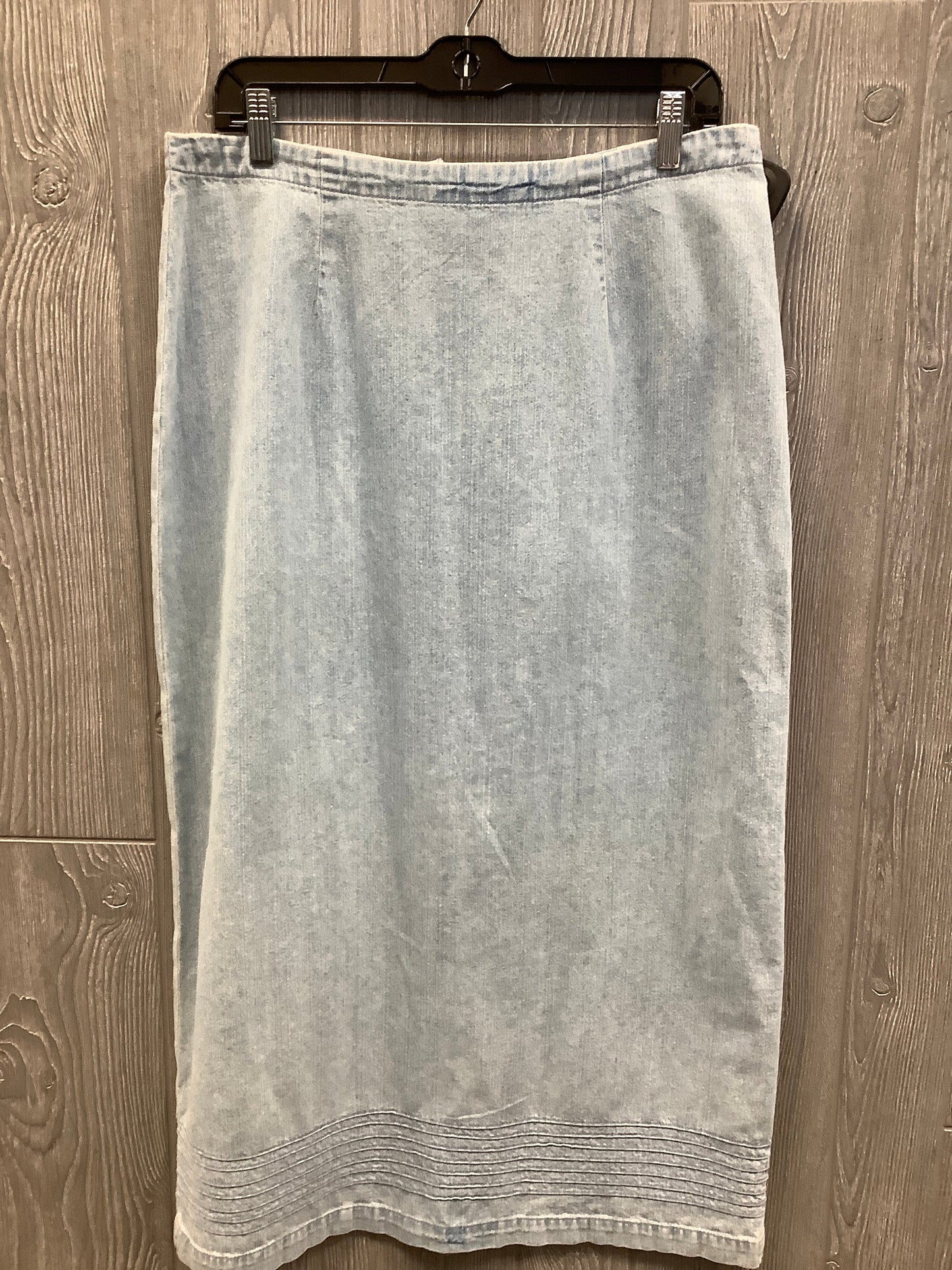 Skirt Maxi By Christopher And Banks In Blue Denim, Size: 12