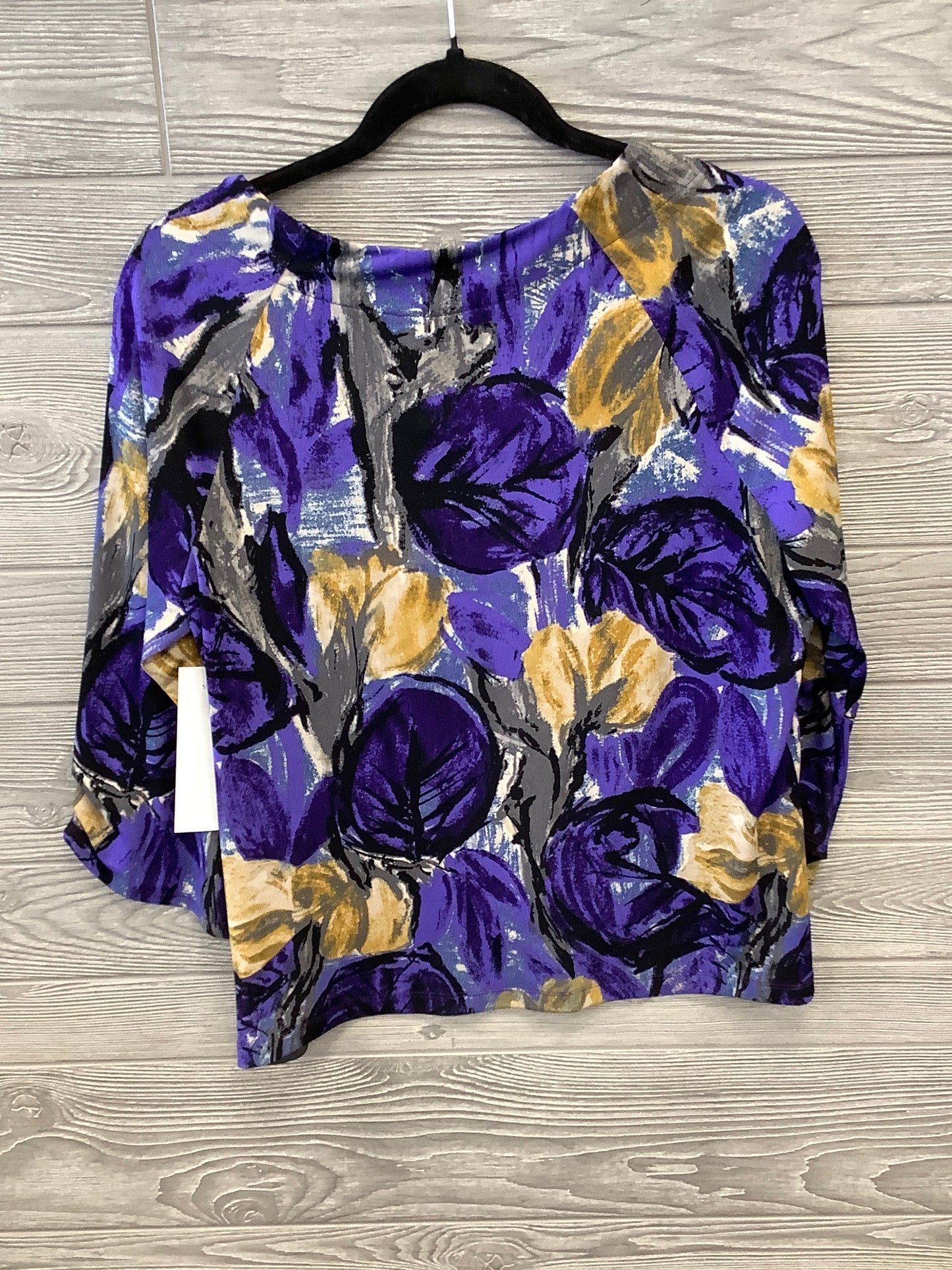 Purple Top Long Sleeve Worthington, Size Petite L