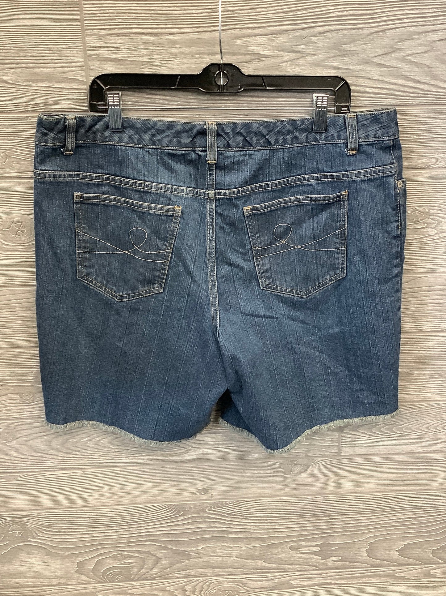 Shorts By Faded Glory In Blue Denim, Size: 18w