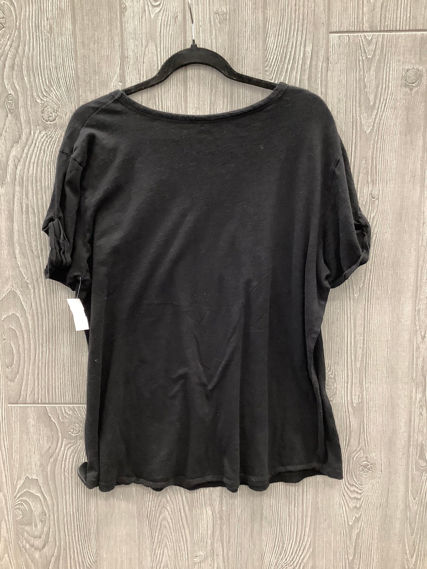 Top Short Sleeve Basic By Ana In Black, Size: Xl