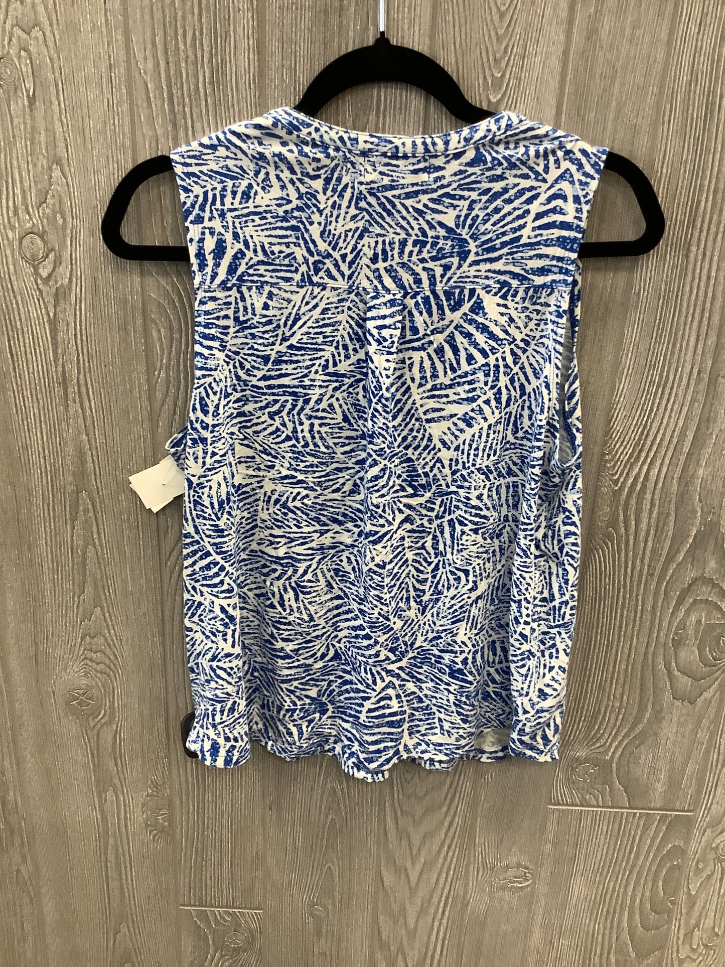 Top Sleeveless By Liz Claiborne In Blue, Size: Petite L