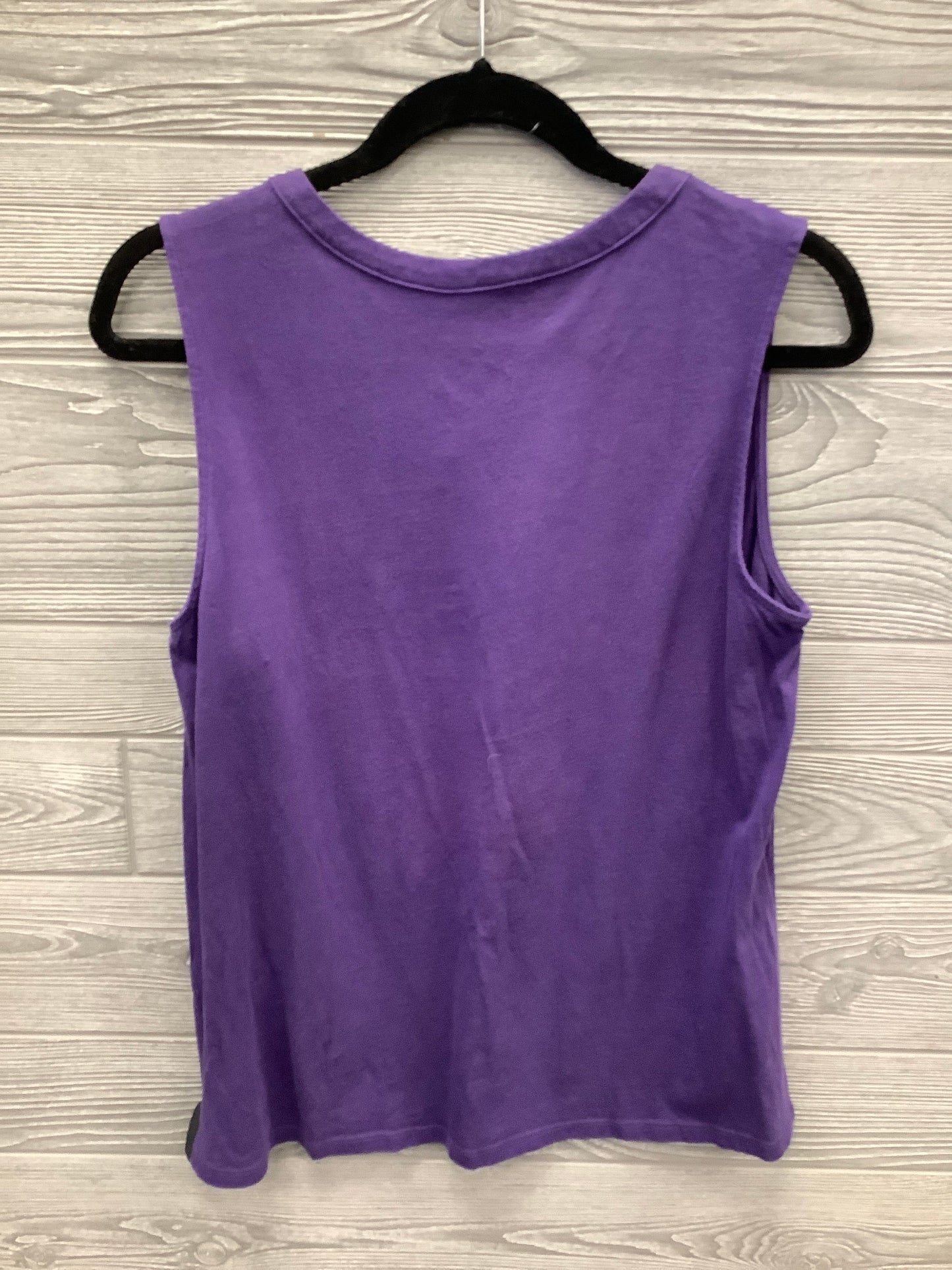 Top Sleeveless By Croft And Barrow In Purple, Size: M