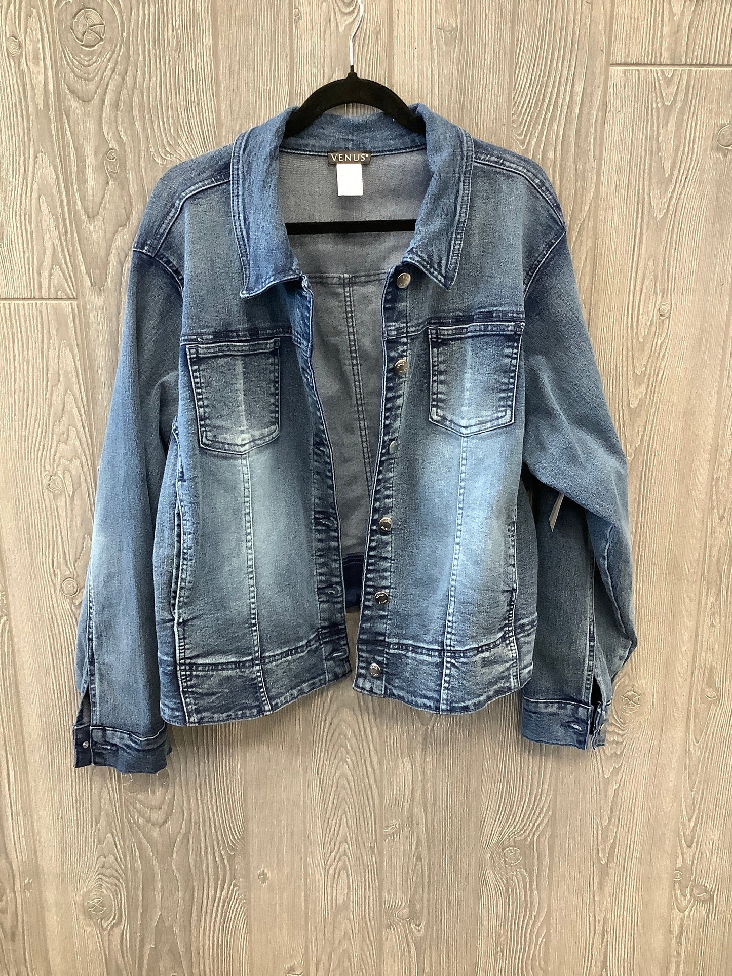 Blue Denim Jacket Denim Venus, Size 2x