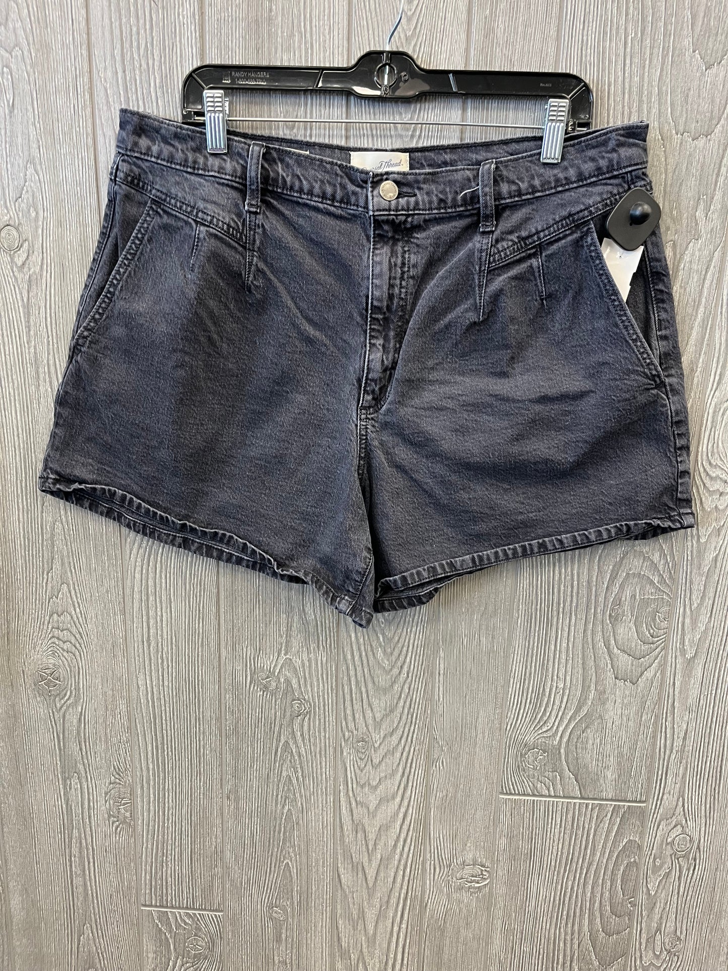 Shorts By Universal Thread In Black Denim, Size: 16