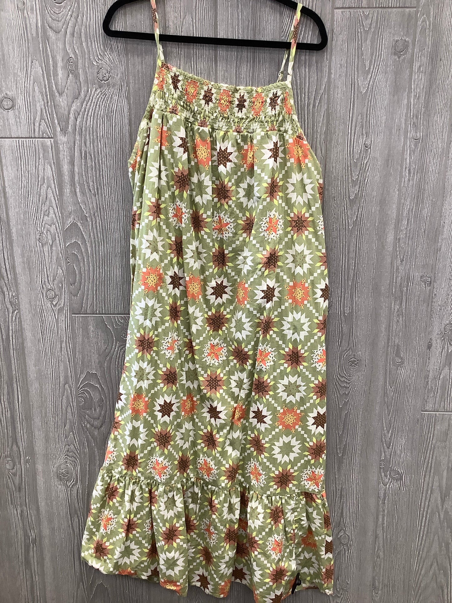 Green Dress Casual Midi Universal Thread, Size 2x