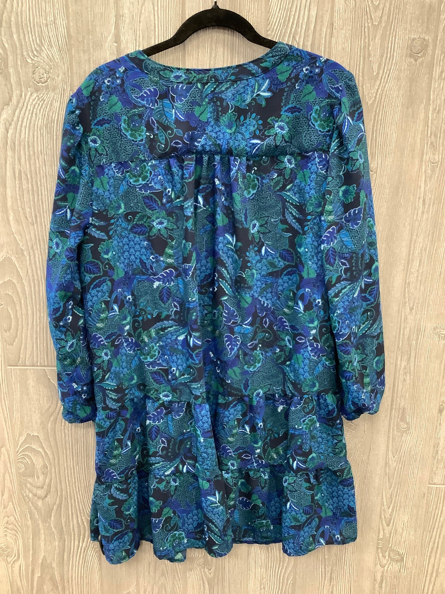 Blue Dress Casual Midi Time And Tru, Size Xl